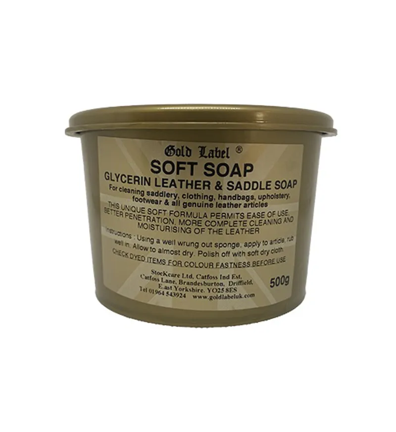 Gold Label Soft Saddle Soap